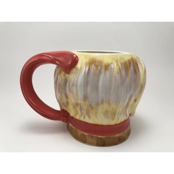 3D Golden Dog Head Ceramic Coffee Tea Mug Cup Tre Sorelle Studios Certified Intl - Picture 3 of 6